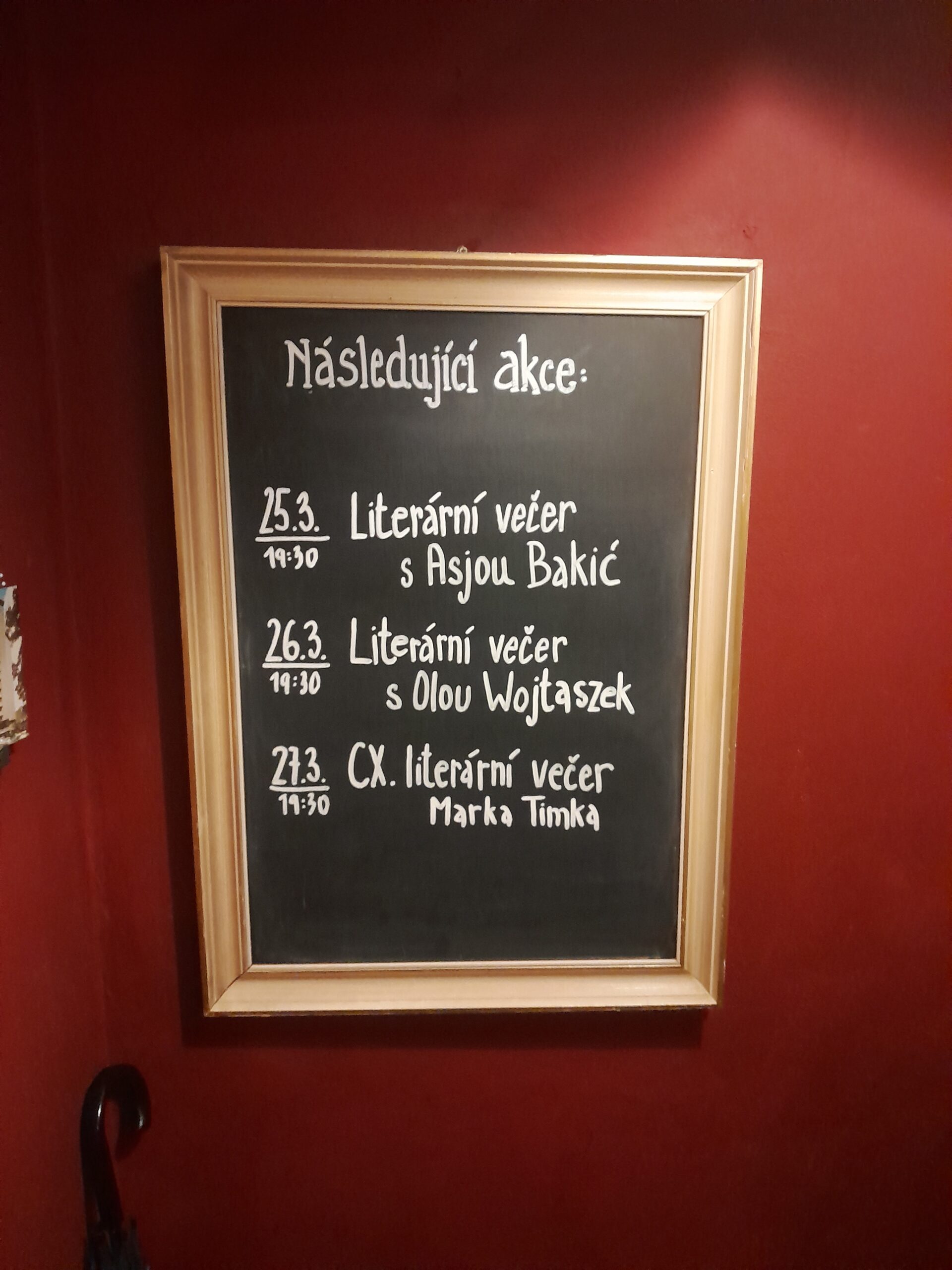 Program literárních večerů