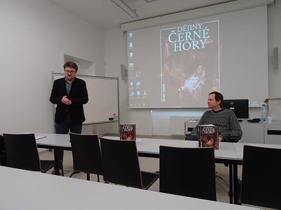 Petr Stehlík a představení knihy Dějiny Černé Hory